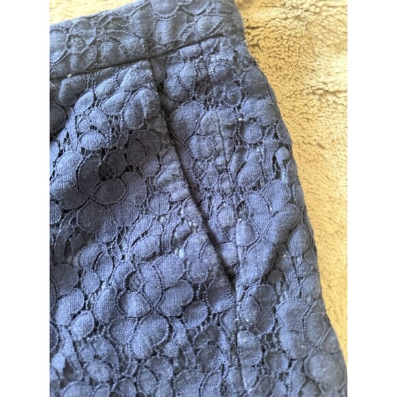 Madewell Button-Tab Eyelet Shorts in Blue Sz 4 Preppy Coquette Beach Y2K - Picture 3 of 6